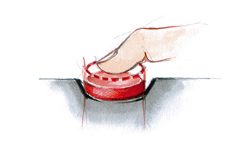 Presser le déclencheur à mi-course