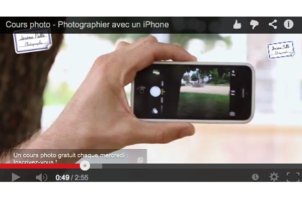 Cours photo pour photographier avec un iPhone