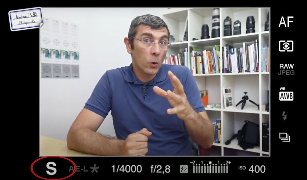 Réglages pour figer l'eau en mode priorité vitesse.