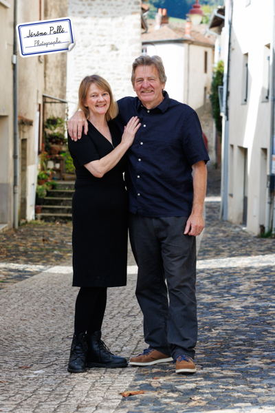 Portait des gérants du Bistrot de pays d'Olliergues.